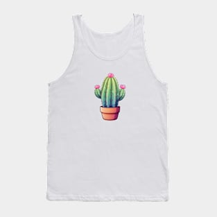 Floral Cactus Art Tank Top